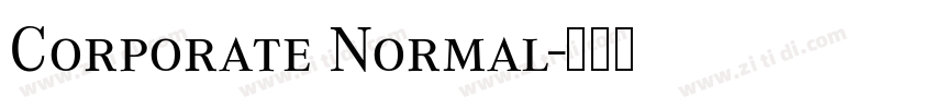 Corporate Normal字体转换
